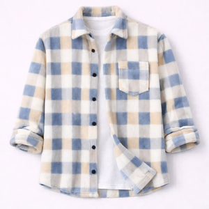 Chemise en flanelle à carreaux pour homme, manches longues, col rabattu, décontractée, 100% coton, respirante, motif tissé, boutonnée, pour l'automne - Product Image 4