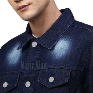 Veste d'hiver en jean pour homme, style moderne et décontracté, en coton, chaude et confortable pour la saison automne-hiver - Product Image 6