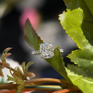 Classic Square <b>Cushion</b> Diamond Ring Premium 1.50Carat D VVS2 IGI Certified Anniversary Wedding Jewelry - Product Image 5