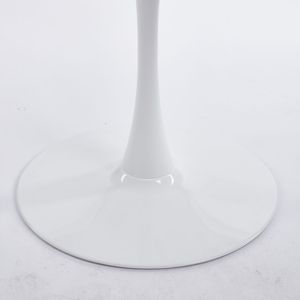 Tavolo Tulip Bianco da 107 cm in MDF Stile Mid-Century per 4-6 Persone con Piedistallo per Spazi Angolari - Product Image 5