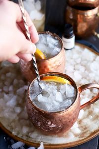 Hammered copper beverage mug collection harvest inspired drink <b>cups</b> <b>reusable</b> cocktail serving mugs premium - Product Image 4