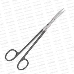 Tijeras Facelift Davis de 18 cm, Tijeras Quirúrgicas Curvas Serradas Supercut para Rhytidectomía y Despliegue de Flap Cutáneo de Vaslcare - Product Image 5