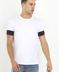 T-shirt unisexe décontracté 2-en-1 à manches courtes, personnalisable, en tissu jersey respirant, coupe classique, col rond, idéal pour la gym - Product Image 4