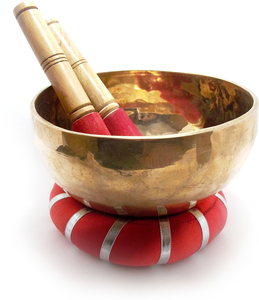 Bol chantant rond en laiton plaqué or poli pour la prière, le bouddhisme, le yoga, la méditation, la relaxation, la décoration intérieure et la pratique spirituelle - Product Image 5