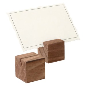 Soporte de Madera Natural para Tarjetas, Decoración Rústica para Mesa, Perfecto para Bodas, Eventos Empresariales o Uso Diario en el Escritorio - Product Image 2