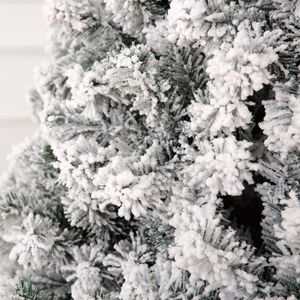 Albero di Natale Artificiale Pre-Illuminato Effetto Neve 120 cm, Pino Artificiale con 1000 Rami e 400 Luci, Telecomando, Realizzato in Materiale PET - Product Image 4