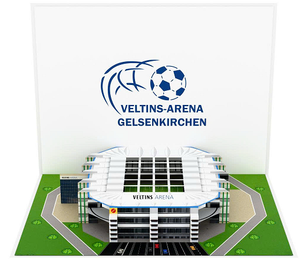 Tarjeta de Felicitación 3D Pop-Up de Veltins-Arena Gelsenkirchen, Impresión Digital, Papel con Barnizado Mate - Product Image 1