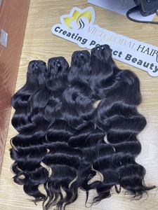 Vietglobal 100% Extensiones de Cabello Ondulado Natural Al por Mayor Más de 10 Años Color Claro Gran Variedad Tamaños Colores Listo para Enviar - Product Image 3
