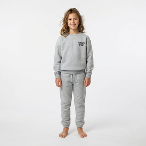 Conjunto Deportivo de Algodón para Niños, Sudadera de Cuello Redondo en Colores Modernos con Pantalones Deportivos, Ropa Casual de Fabricante - Product Image 5