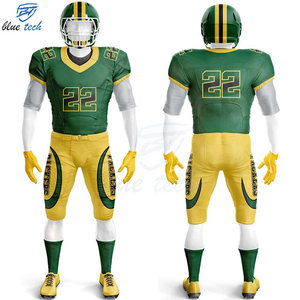 Wholesale Custom American Football Uniform Sublimated Jersey Pants Set Short Sleeve Quick Dry Breathable Men's - Product Image 3