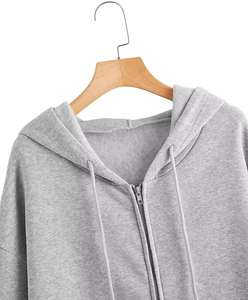 Sweat à capuche zippé pour homme, surdimensionné, de haute qualité, style vintage, effet délavé soleil et usé, délavé à l'acide - Product Image 5