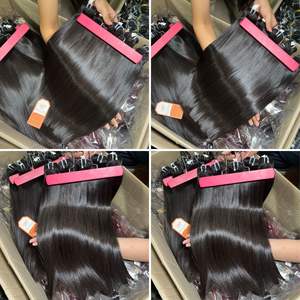 Extensions droites de cheveux humains d'os vietnamiens de qualité 12A de donneurs vierges crus non traités - Product Image 4