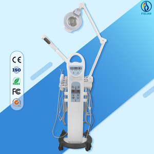 Vaporizador Facial con Lámpara <span class=keywords><strong>de</strong></span> Aumento, Rejuvenecimiento <span class=keywords><strong>de</strong></span> la Piel, Exfoliante, Lifting Facial, Limpieza Facial, 9 en 1, Máquina <span class=keywords><strong>de</strong></span> Oxígeno ABS - Product Image 1