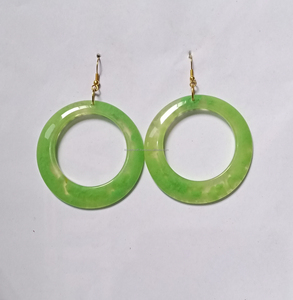Pendiente clásico de lujo con forma de círculo superior, pendientes de gota geométricos a la moda de marfil, pendiente superior elegante, joyería para mujer - Product Image 5