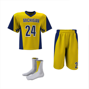 Tenues de lacrosse avec impression par sublimation camouflage abstrait, équipement de terrain haute performance à contrôle d'humidité, motifs uniques - Product Image 2