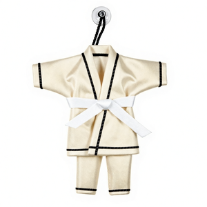 Llavero Mini Gi de Estilo Moderno para Artes Marciales, BJJ, Jiu Jitsu, Karate, Taekwondo, Judo, con Diseño de Hilo Bordado Personalizado - Product Image 6