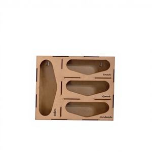 กล่องใส่ขนมอเนกประสงค์รูปทรงสี่เหลี่ยมผืนผ้า 2 ชั้น วัสดุไม้ยืดหยุ่น ทนทาน เป็นมิตรกับสิ่งแวดล้อม พร้อมซิปล็อค ใช้จัดเก็บของในโรงรถได้ - Product Image 1