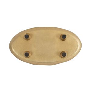 Bandeja de Servir de Metal Dorado de Lujo al por Mayor, Plato para Hotel con Bordes Ondulados Elegantes y Orgánicos, Decoración Moderna para el Hogar - Product Image 4
