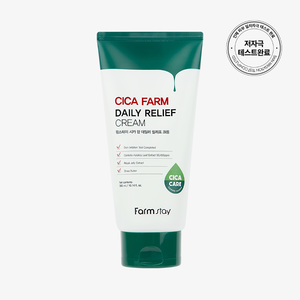 Crème hydratante Cica Palm Farmstay 300ml, soin quotidien pour peaux sensibles, emballage en tube, ingrédient principal : Centella - Product Image 1