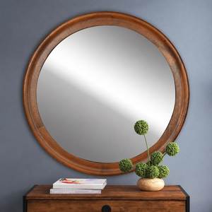 Rustic <b>Wooden</b> <b>Mirror</b> Frame Handmade Solid Wood Decorative Wall <b>Mirror</b> Border for Bedroom Living Room Bathroom and Entryway - Product Image 6