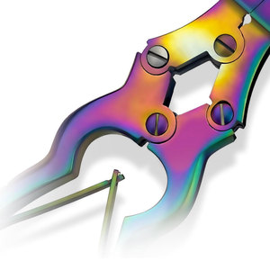 Coupe-ongles Mycotic 6 pouces à double action en acier inoxydable arc-en-ciel multicolore, robuste, pour ongles épais - Product Image 4