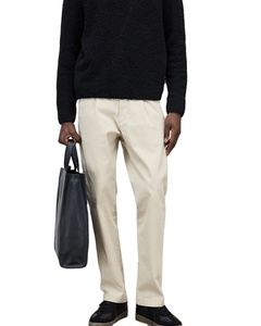 Chinos de algodón 100% para hombre, pantalones transpirables de ajuste Regular con cintura elástica, marca de moda, longitud personalizable, OEM, ODM, venta al por mayor - Product Image 1