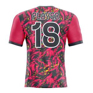 Camiseta de fútbol personalizada con sublimación, uniforme de fútbol, equipación de equipo, ligera, transpirable, de secado rápido, ropa deportiva al por mayor. - Product Image 6