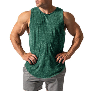<b>Men</b> <b>Sleeveless</b> Tank Top Summer Casual Soft Cotton <b>Tshirt</b> Washed Gym Vest Activewear Fitness Training Body Vest Shirt - Product Image 3