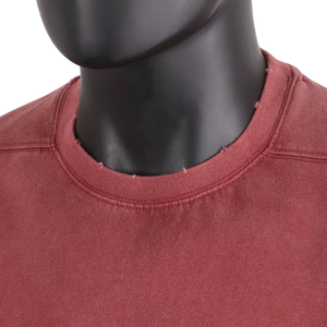 T-shirt décontracté pour homme, coupe oversize, en jersey de coton épais, non tissé, épaules tombantes, coupe carrée, style streetwear, OEM - Product Image 2