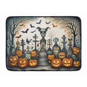 Spooky Halloween Pet Cemetery Memory Foam Alfombra de cocina Lavable a máquina Anti-fatiga Alfombra de baño Cojín cómodo Mat - Product Image 1