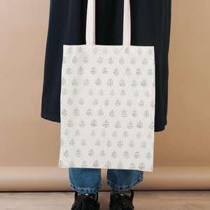 Custom Logo Block Printed Shoulder <b>Bag</b> Reversible Durable Printed Side Sling Promotional Events Printed <b>Clothes</b> <b>Bags</b> - Product Image 1