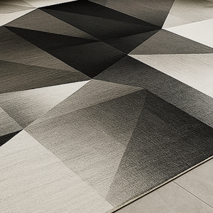 Shufu, alta calidad, antideslizante, antialérgico, poliéster, moderno, Alfombra de pelo medio, grueso, brillante, diseño de patrón abstracto, hecho a máquina - Product Image 1