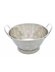 Metal <b>Colander</b> For Hotel Restaurant Kitchen Pasta Rice Fruit And Vegetable Processing Needs - Product Image 1