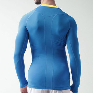 Chemises de compression en tissu sergé haute performance pour l'entraînement et la course à pied, tissu doux, extensible, anti-rides, léger - Product Image 6