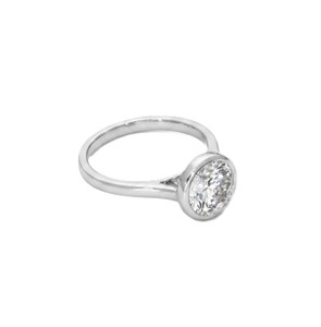 Bague de fiançailles solitaire en or massif 10K 14K 18K avec diamant de laboratoire rond brillant certifié IGI, serti clos, vente en gros - Product Image 4