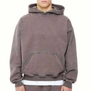 Pulls à capuche d'hiver de luxe surdimensionnés pour hommes en coton épais de qualité supérieure, style streetwear numérique avec poche, vente en gros - Product Image 1