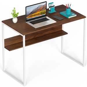 Mesa de Estudio y para Portátil Corbyn de Madera Sintética con Estantería para el Hogar y la Oficina - Product Image 4