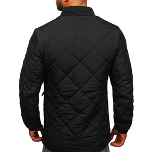 Custom Nylon Shell Polyester Fiber Filled <b>Men's</b> <b>Jacket</b> Standard Thickness Lightweight Insulated Outdoor <b>Winter</b> Outerwear - Product Image 2