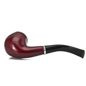 Pipe à fumer en bois classique de luxe faite à la main, détachable, avec porte-cigarette, écologique, finition miroir, logo gravé Echo - Product Image 2