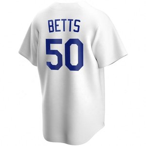 Maillot de baseball bleu pour homme Betts 50, imprimé numérique, maille respirante, sans manches, col en V, coupe classique, adulte, toutes saisons, antibactérien - Product Image 6