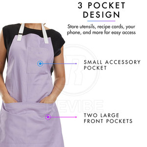 Soft Cotton <b>Kitchen</b> <b>Apron</b> Comfortable Cooking Baking Home <b>Kitchen</b> Daily Use Protection Wear <b>Kitchen</b> <b>Apron</b> - Product Image 2