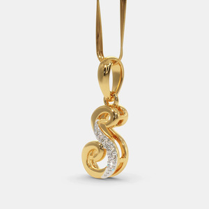 สร้อยคอจี้เพชรทรงหยดน้ำรูปมาควิสสีเหลืองทอง 14K เพชรเพาะเลี้ยง - Product Image 5