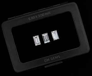 เพชรทรงบาแกตต์ขนาด 6.0 x 3.0 มม., 1 กะรัต, เพชรขาวเพาะเลี้ยงในห้องปฏิบัติการ, เพชรเพาะเลี้ยงในห้องปฏิบัติการแบบ CVD-HPHT, เพชรเพาะเลี้ยงในห้องปฏิบัติการแบบเม็ดเดี่ยว (3 เม็ด) - Product Image 6