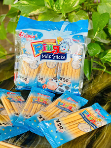 Mejor Precio Galletas de Leche Pingo en Barra 186g 9 Paquetes Bajo en Carbohidratos Bajo en Grasa Bajo en Sal Bolsa/Sachet Enrollable Fábrica ODM - Product Image 1