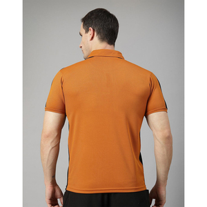 เสื้อยืดโปโลผู้ชาย ทรงหลวม ผ้าถักผสมโพลีเอสเตอร์และคอตตอน ระบายอากาศได้ดี แห้งเร็ว แขนสั้น เหมาะสำหรับใส่ลำลองในฤดูร้อน - Product Image 4
