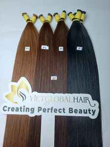 Couleur noire naturelle cheveux raides en vrac cuticule alignée brut 100% extension de cheveux vietnamiens non transformés pas cher cheveux humains - Product Image 6