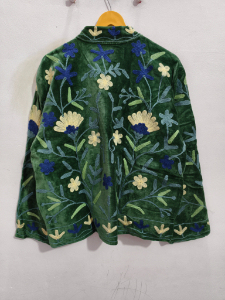 เสื้อแจ็คเก็ตกำมะหยี่ปักลายซูซานีหลากสีขายดีสำหรับผู้หญิง ระบายอากาศได้ดี ดีไซน์ลายดอกไม้ งานฝีมือทำมือ เสื้อผ้าสตรี - Product Image 5