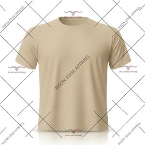 T-shirt uni à col rond pour homme, personnalisé, 100 % polyester, manches courtes, décontracté, OEM, anti-plis, imprimé par transfert thermique, coupe classique - Product Image 5