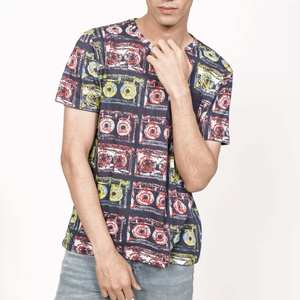 Camiseta de sublimación para hombre, 100% algodón, ajustable, de tacto suave, estilo nuevo, holgada, en oferta. - Product Image 3