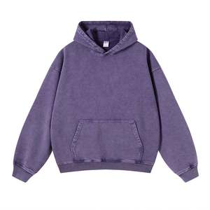 Sweat-shirt à capuche délavé pour homme, style vintage, avec finition délavée, capuche ajustable et style inspiré du streetwear - Product Image 3